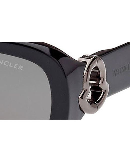 Moncler Gray 62mm Pilot Sunglasses for men
