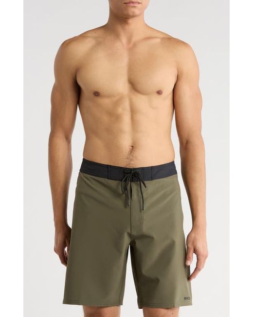 RVCA Green Va Solid Swim Trunks for men