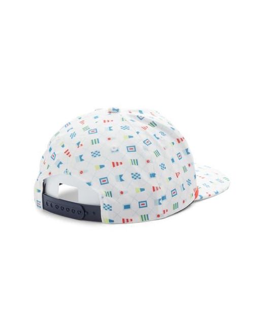 Swannies White Skipper Semaphore Adjustable Baseball Cap for men