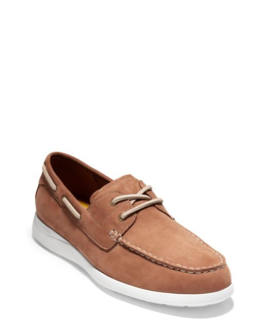 Cole Haan Grand Atlantic Boat Shoe in Brown for Men Lyst