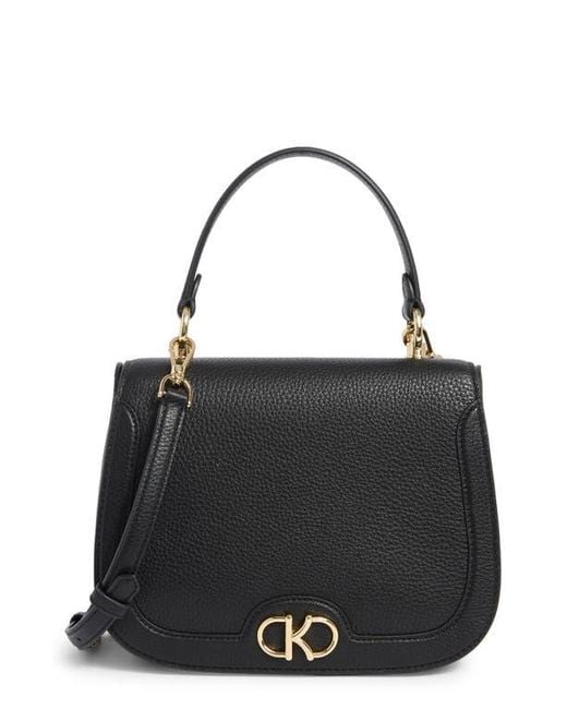 Kate Spade Black Kyla Pebbled Leather Top Handle Bag