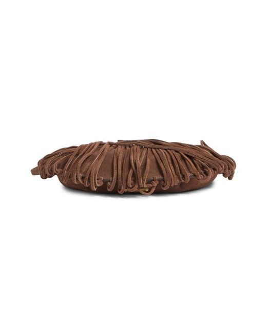 Rebecca Minkoff Darren Slim Fringe Suede Crossbody Bag in Metallic