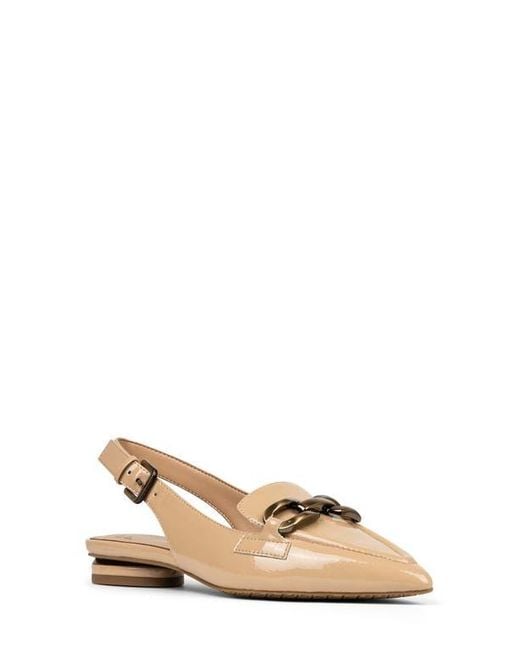Donald J Pliner Natural Slingback Chain Loafer