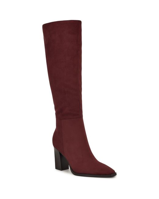 Nine West Red Zeran Knee High Boot