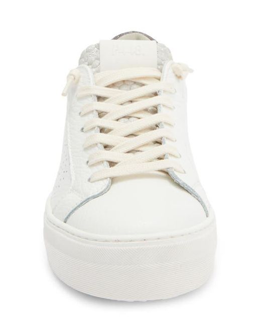 P448 White Thea Platform Sneaker