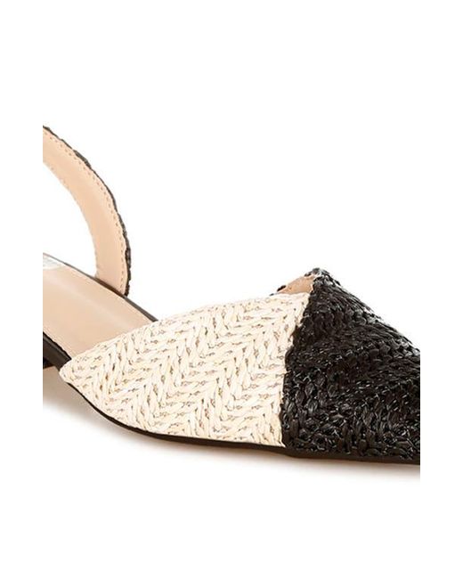 Rag & Co Black Kinjay Slingback Pump
