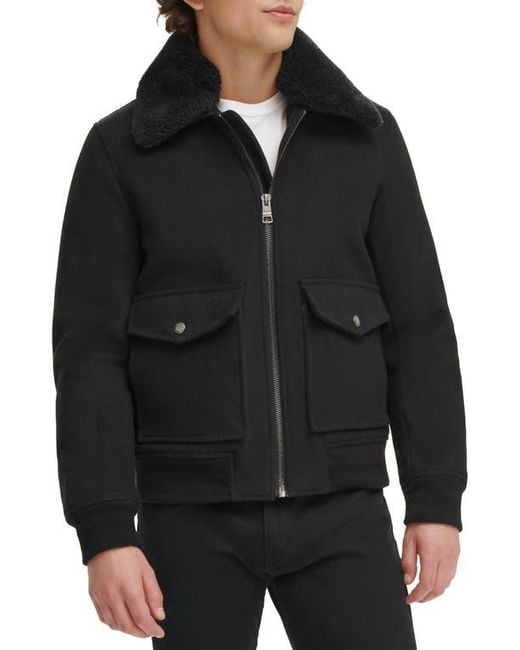 Tommy Hilfiger Black Fleece Collared Jacket for men