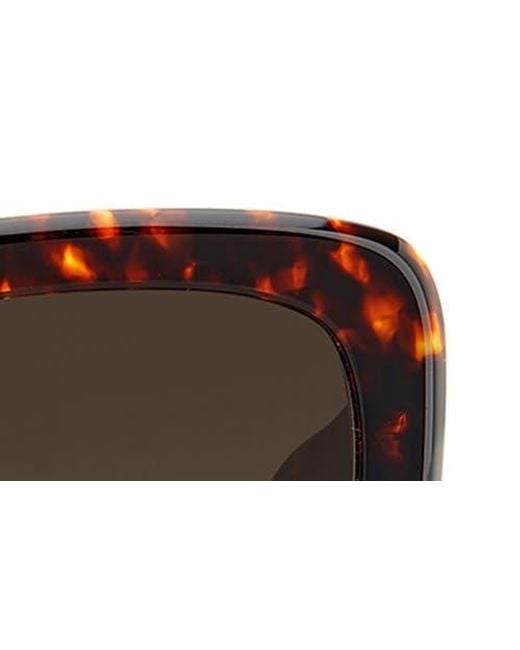 Kate Spade Brown Bellamys 52Mm Gradient Rectangular Sunglasses