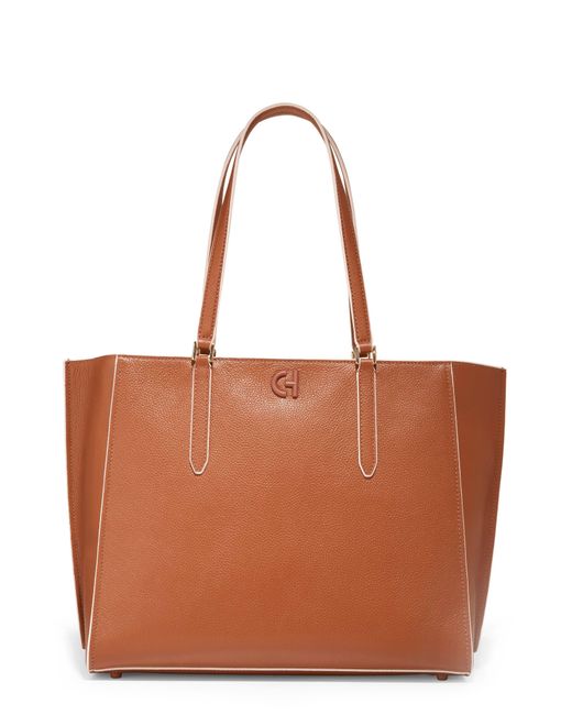 Cole Haan Brown Go-to Leather Tote