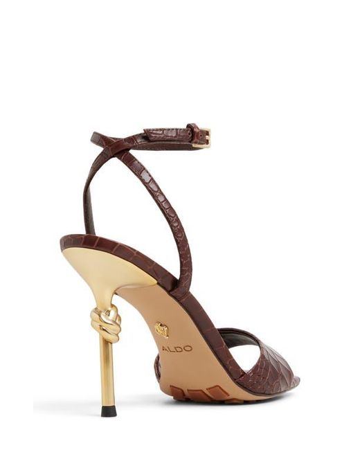 ALDO Brown Harmonious Ankle Strap Sandal