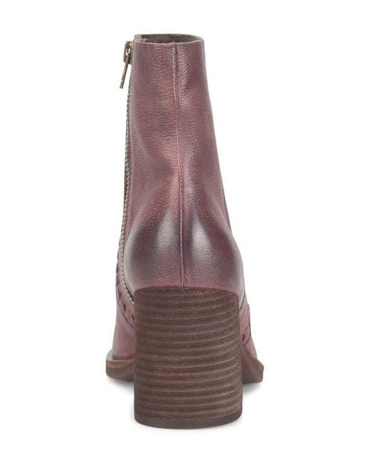 Kork-Ease Purple Shilo Block Heel Bootie
