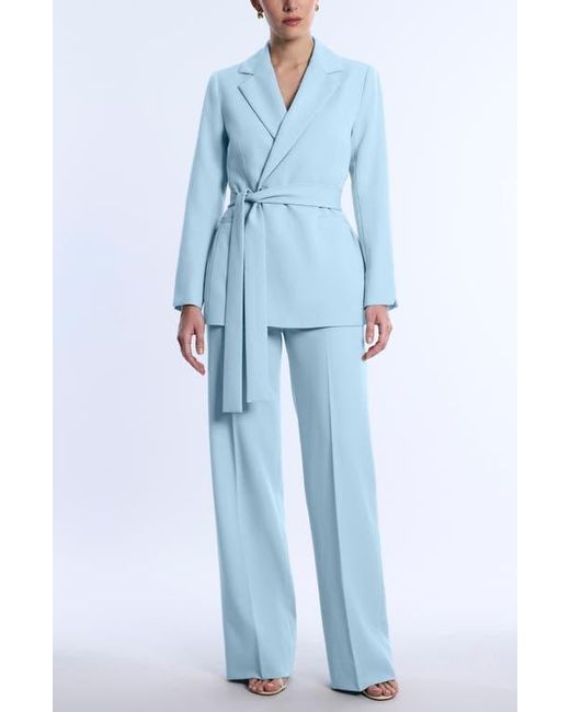 BCBGMAXAZRIA Blue Belted Tailored Jacket