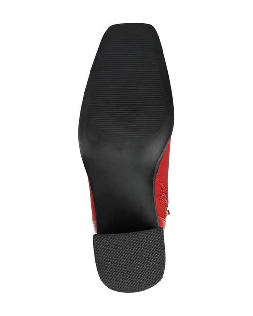 Journee Collection Red Gaibree Buckle Boot