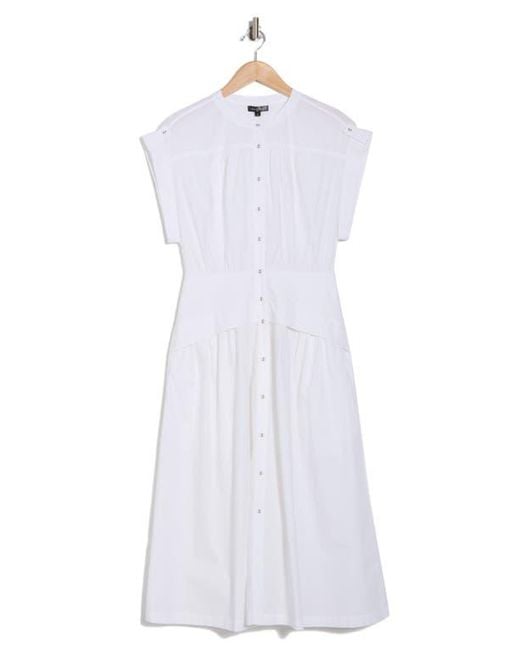 fitted a line midi dress Tori Cap Sleeve A-line Midi Dress