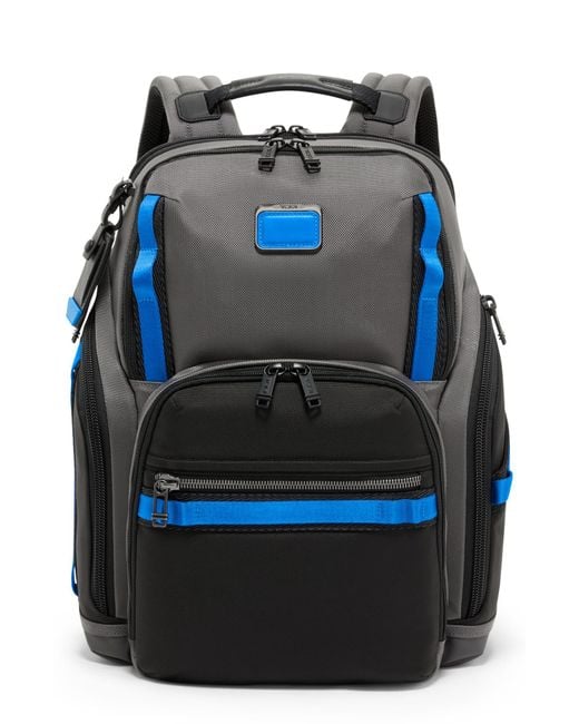 Tumi Blue Search Nylon Backpack for men