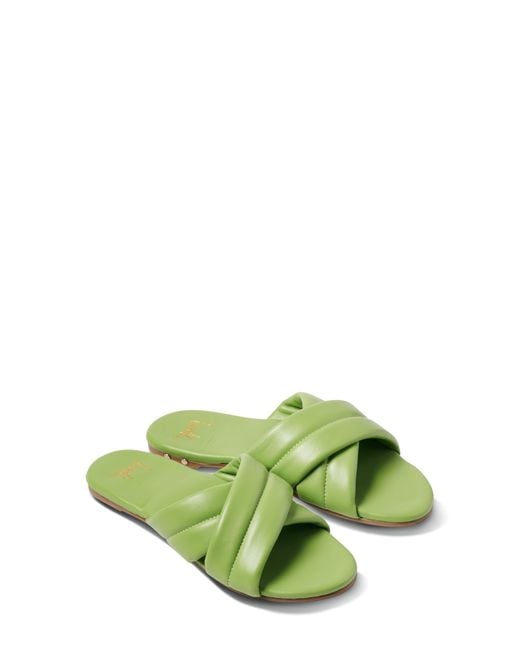 Beek Green Surfbird Crisscross Slide Sandal