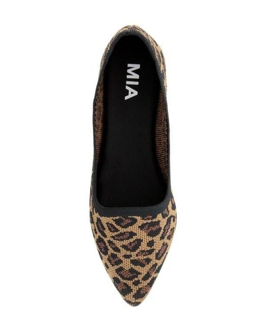 MIA Black Corrine Knit Flat