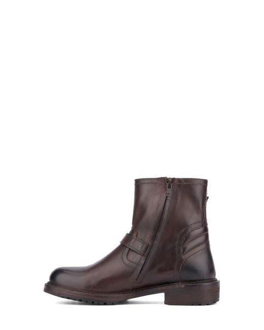 Vintage Foundry Brown Umay Moto Boot