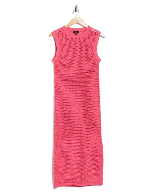 Rag & Bone Pink Carter Open Knit Tank Dress