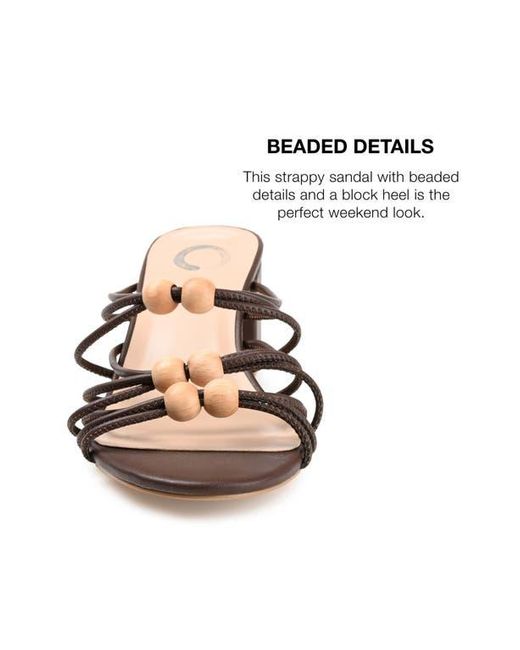 Journee Collection Brown Kennadi Block Heel Sandal