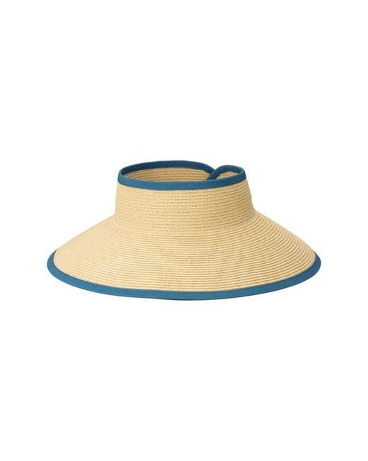San Diego Hat Multicolor Packable Straw Visor