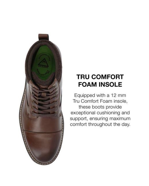 Vance Co. Brown Fegan Cap Toe Boot for men