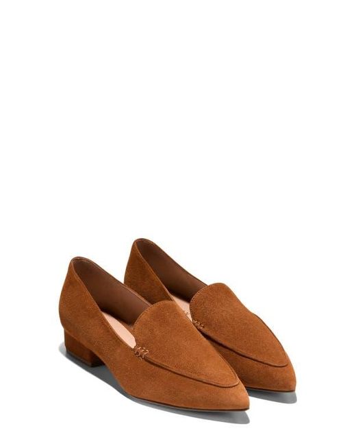 Cole Haan Brown Valantina Pointed Toe Loafer