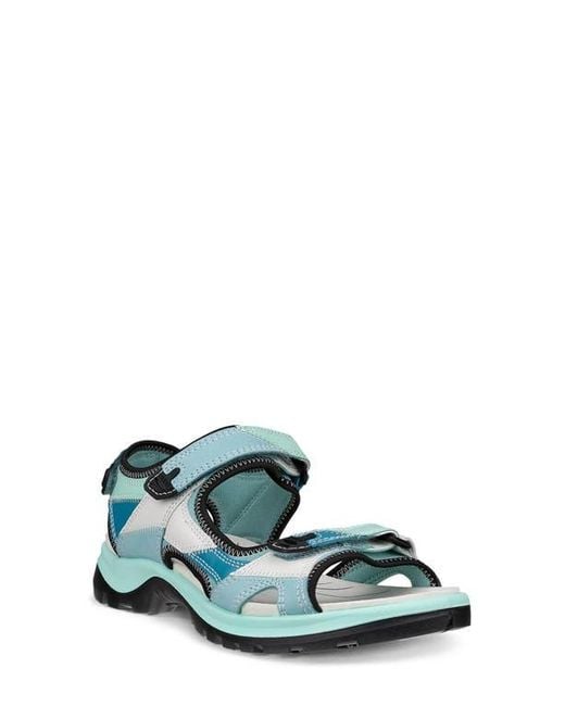 Ecco Green Yucatan Patchwork Sandal