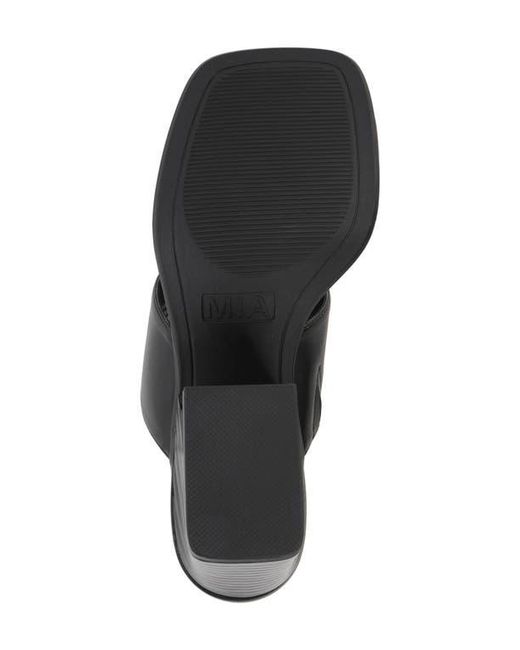 MIA Black Fawn Toe Loop Sandal