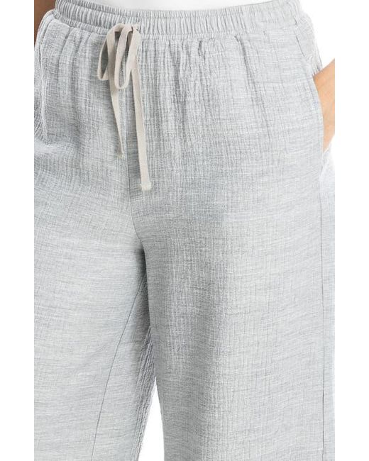 Max Studio Gray Double Weave Cropped Pants
