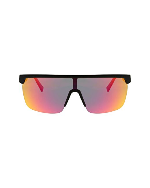 Hurley Black 63mm Semi Rim Shield Polarized Sunglasses
