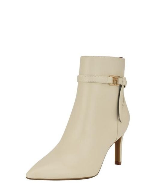 Tommy Hilfiger Natural Twjorine Logo Manmade Ankle Boots