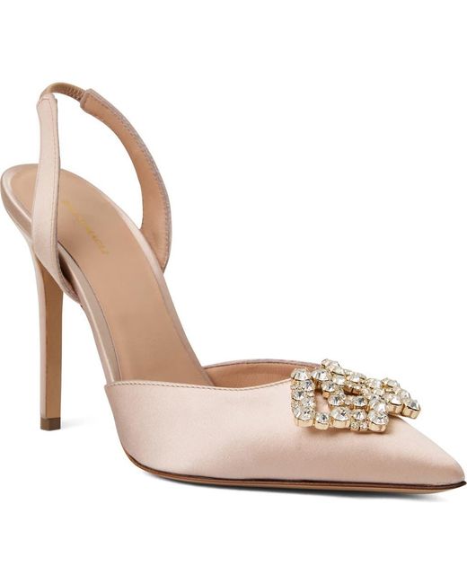 Bruno Magli Metallic Moda Slingback Pointed Toe Pump