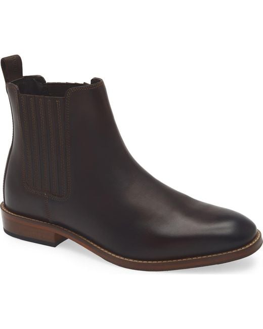 Steve Madden Brown Roswel Plain Toe Chelsea Boot for men