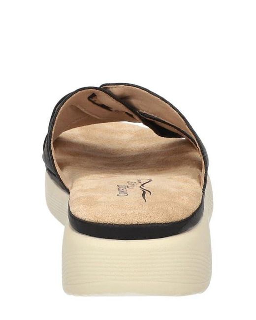 Easy Street Black Mickey Slide Sandal