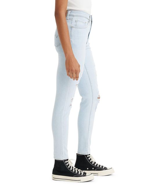 Levi's Blue 721 High Waist Skinny Jeans