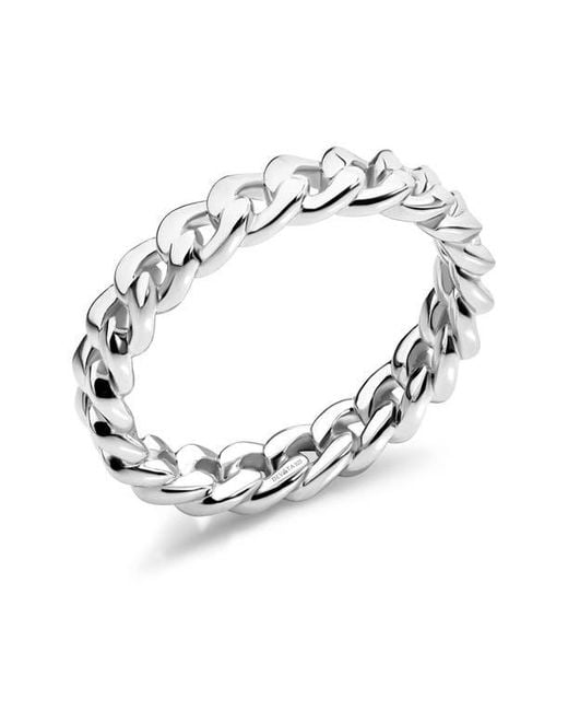 DEVATA Metallic Curb Chain Eternity Ring