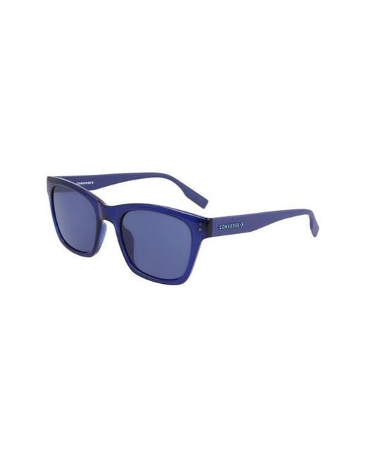 Converse Blue 53Mm Rectangular Sunglasses