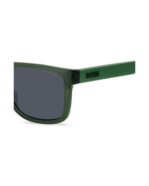 Boss Black 55Mm Rectangular Sunglasses for men