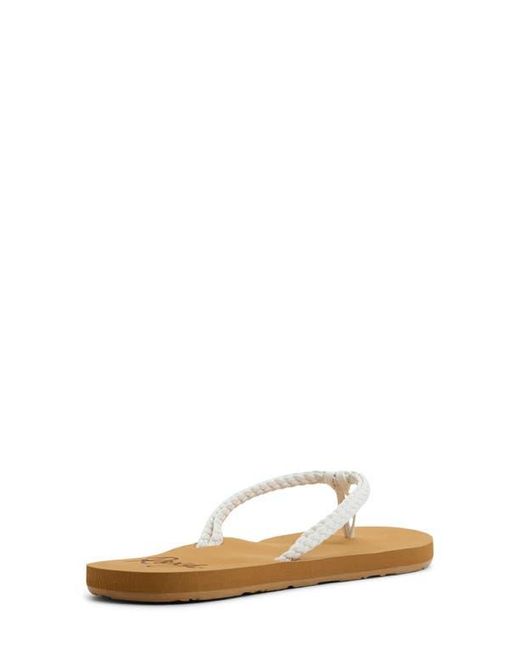 Roxy White Costas Flip Flop