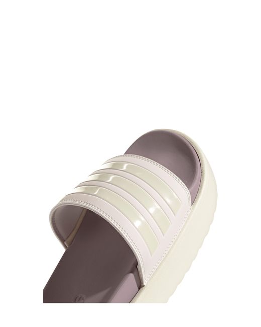 Adidas Gray Adilette Platform Sandal