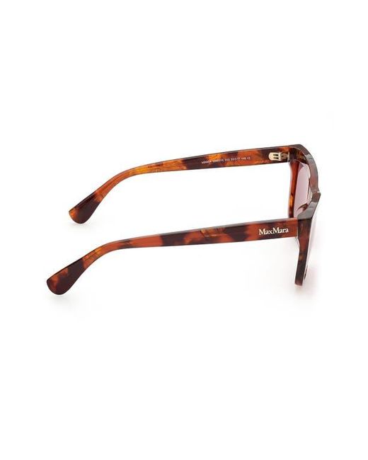 Max Mara Pink 55Mm Rectangular Sunglasses
