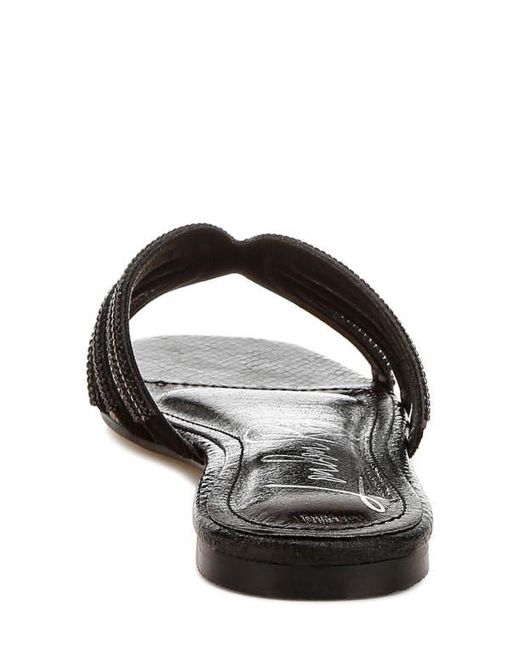 London Rag Slides LONDON RAG Dindy Embellished Slide Sandal in Black | Lyst
