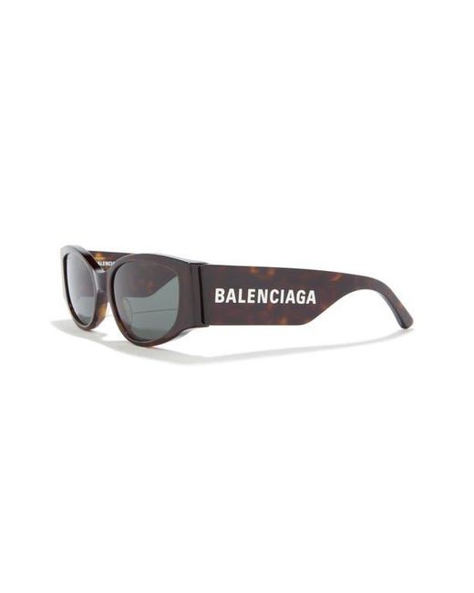 Balenciaga 56Mm Oval Sunglasses in Brown | Lyst display picture 1