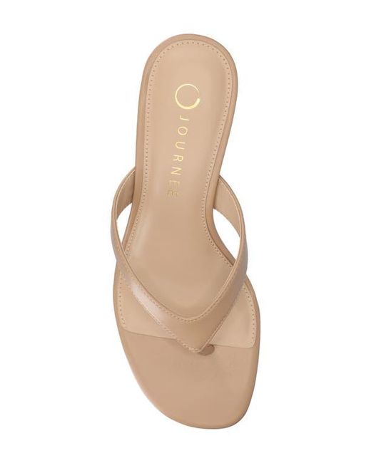 Journee Collection Natural Danielle Slide Sandal