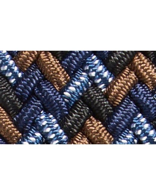 Johnston & Murphy Blue Stretch Braided Belt for men