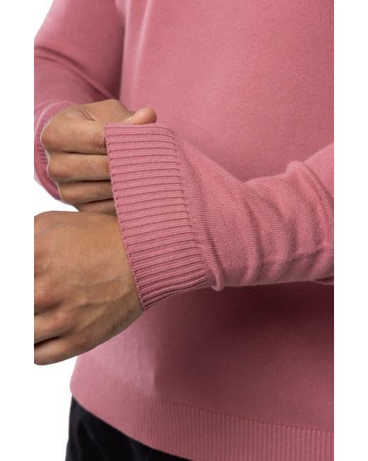 Xray Jeans Pink V-Neck Rib Knit Sweater for men
