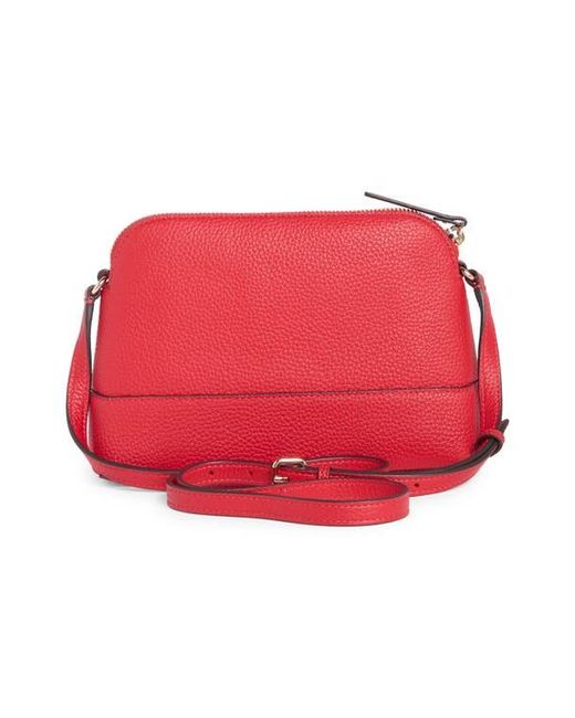 Kate Spade Southport Ave Hannah Leather Crossbody Bag in Red  display picture 1