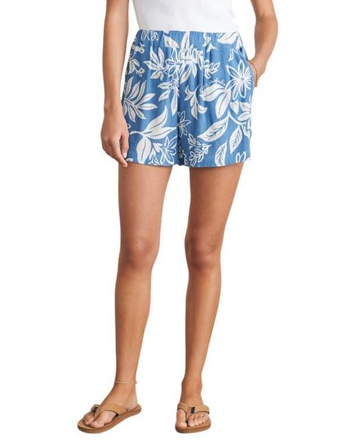 Faherty Brand Blue Surfrider Cabana Pull-On Shorts
