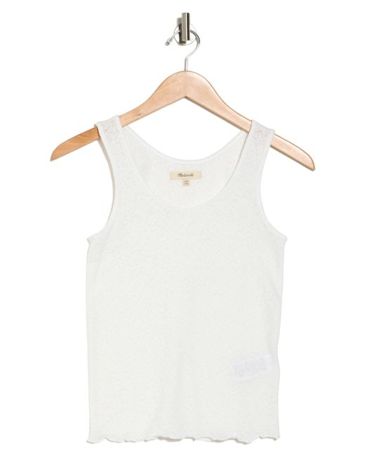 Madewell White Lace Tank Top
